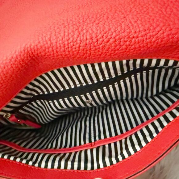 KATE SPADE | Jackson Stoplight (Red) Medium Saddle Flap Satchel Bag Crossbody - Picture 9 of 11